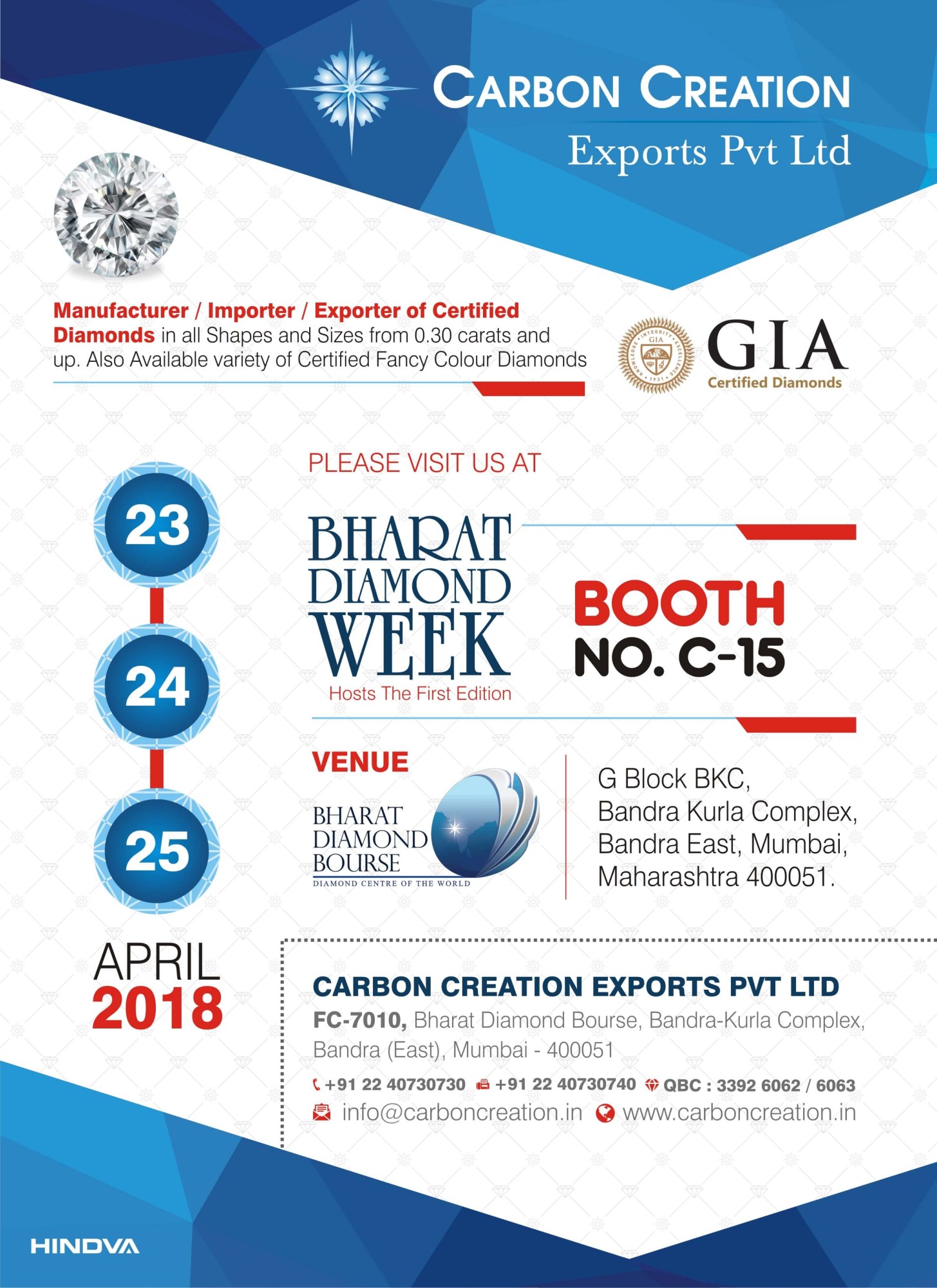 Bharat Diamond Week – 2018 (Mumbai)