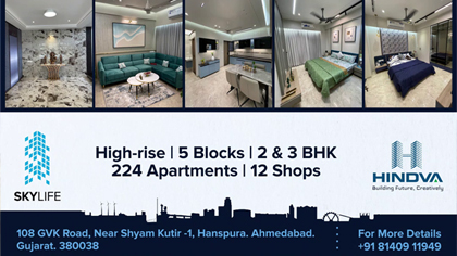 Sample Flat Ready ! Skylife by Hindva – Hanspura (Nikol) – Ahmedabad