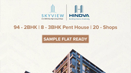 Sample Flat Ready ! Skyview by Hindva| Vastral – Ahmedabad